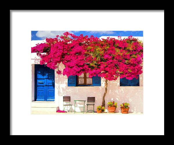 Bougainvillea Framed Print featuring the painting Bougainvillea by Dominic Piperata