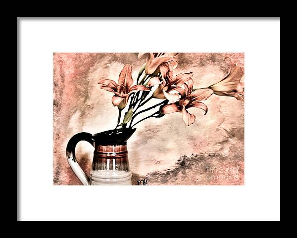 Photo Framed Print featuring the photograph Bouquet of Lilies by Marsha Heiken