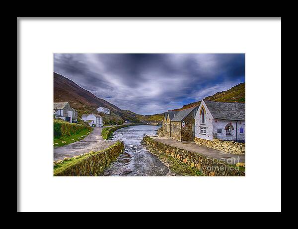 Boscastle Harbour Framed Print featuring the photograph Boscastle Harbour by Chris Thaxter