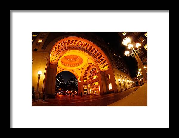 Boston Framed Print featuring the photograph Boston - 50 Rowes Wharf by Mark Valentine