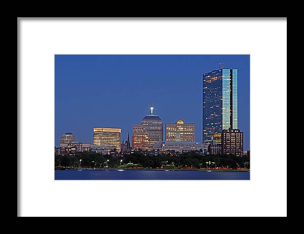 Boston Framed Print featuring the photograph Boston Berkeley Building by Juergen Roth