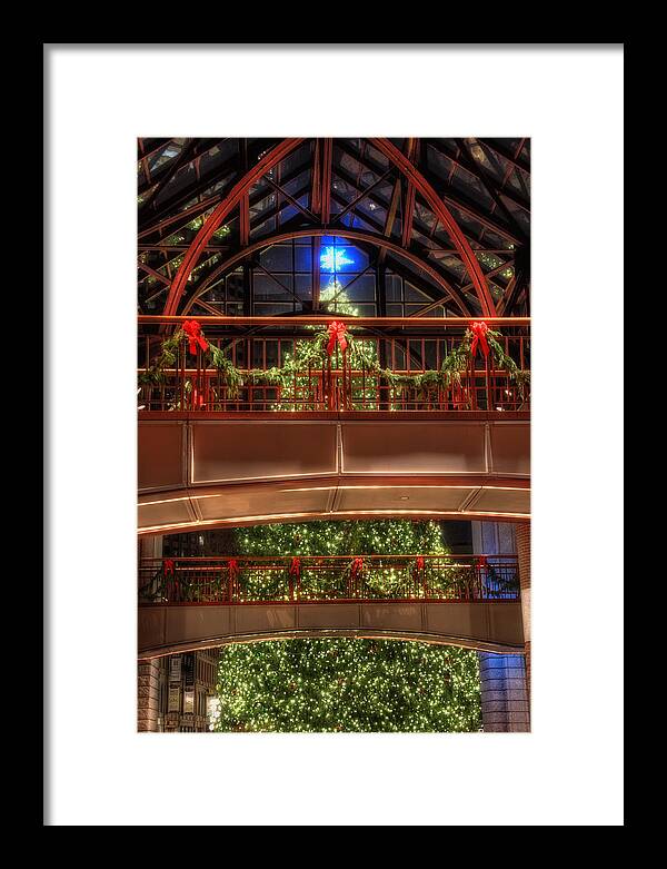 Boston Framed Print featuring the photograph Boston Christmas Tree by Joann Vitali