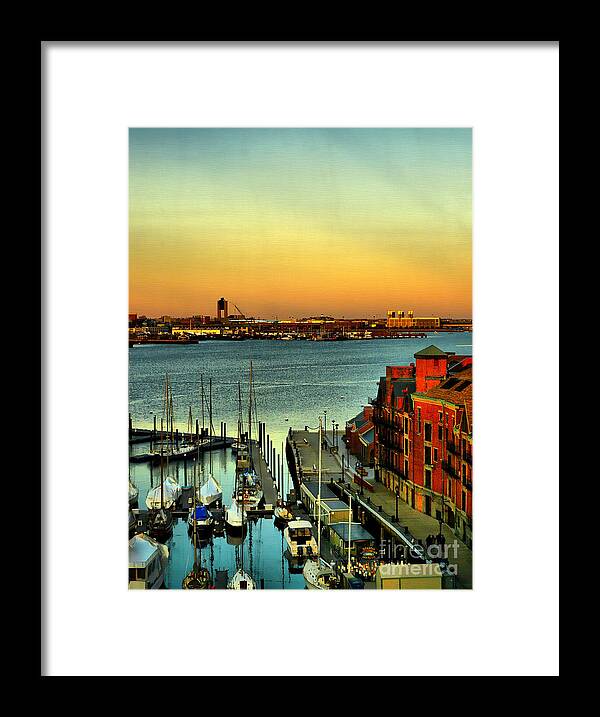 Boston Harbor Framed Print featuring the photograph Boston by Jeff Breiman