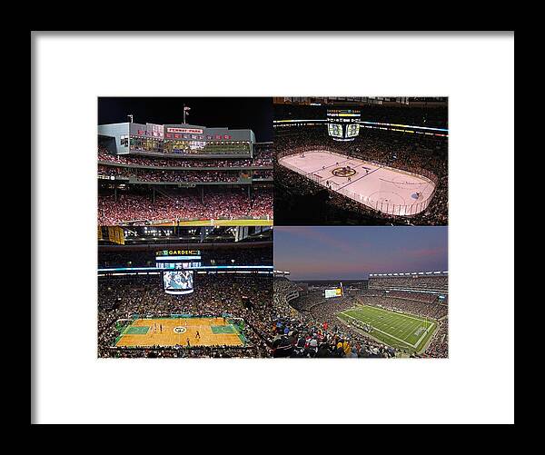 Holiday Presents For Framed Print featuring the photograph Boston Sports Teams and Fans by Juergen Roth