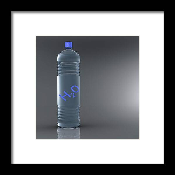 Drink Framed Print featuring the photograph Bottle Water by Wladimir Bulgar/science Photo Library