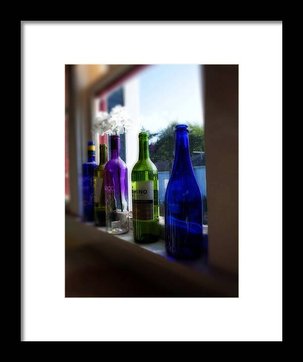 Still Life Framed Print featuring the photograph Bottles by Mark Alder