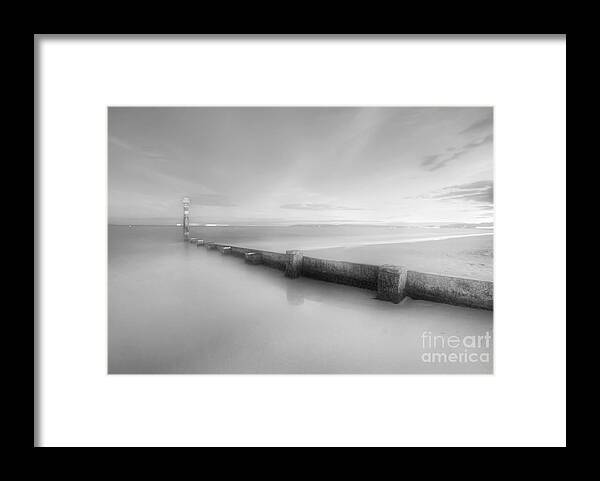 Yhun Suarez Framed Print featuring the photograph Bournemouth Beach Sunset IR by Yhun Suarez