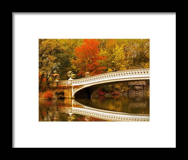 Bow Bridge Framed Print featuring the photograph Bow Bridge Beauty by Jessica Jenney
