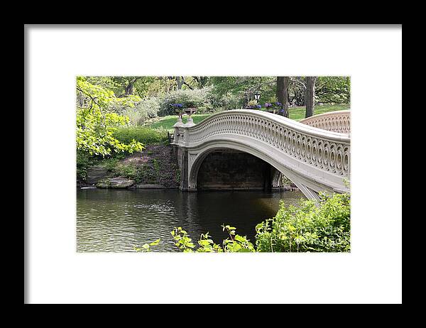 Bow Bridge Framed Print featuring the photograph Bow Bridge IV by Christiane Schulze Art And Photography