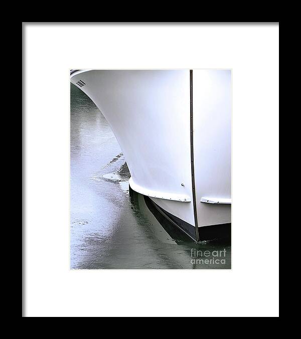 Bow Framed Print featuring the photograph Bow of the Boat by Janice Drew