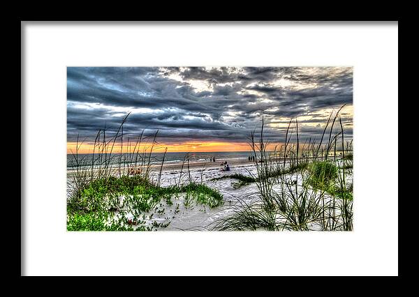 Beach Framed Print featuring the photograph Bradenton Beach HDR by Cindy Haggerty