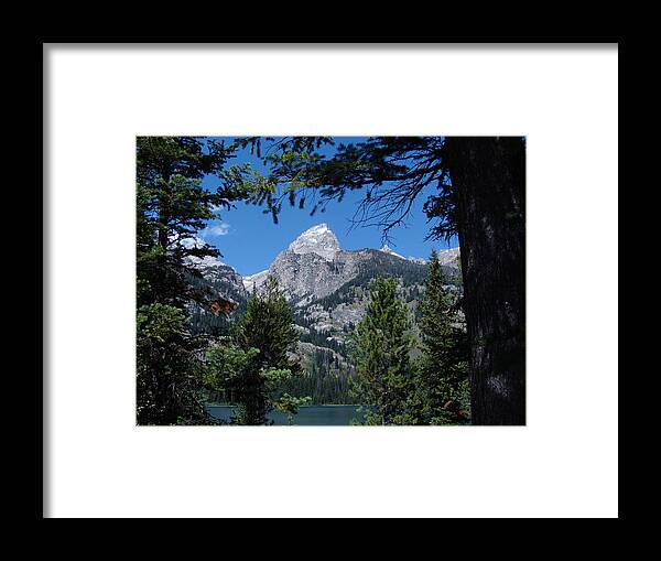 Grand Tetons Framed Print featuring the photograph Bradley Lake by Stacy Abbott