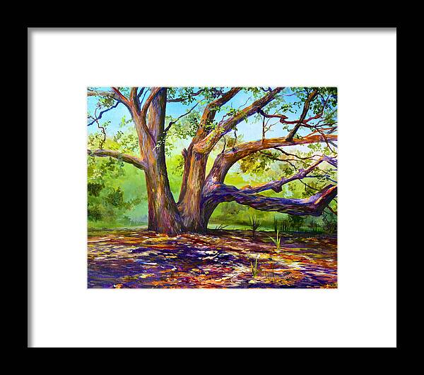 Merritt Island Framed Print featuring the painting Braided Oak by AnnaJo Vahle