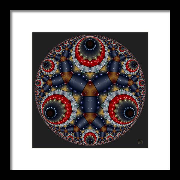 Abstract Framed Print featuring the digital art Branching Process by Manny Lorenzo