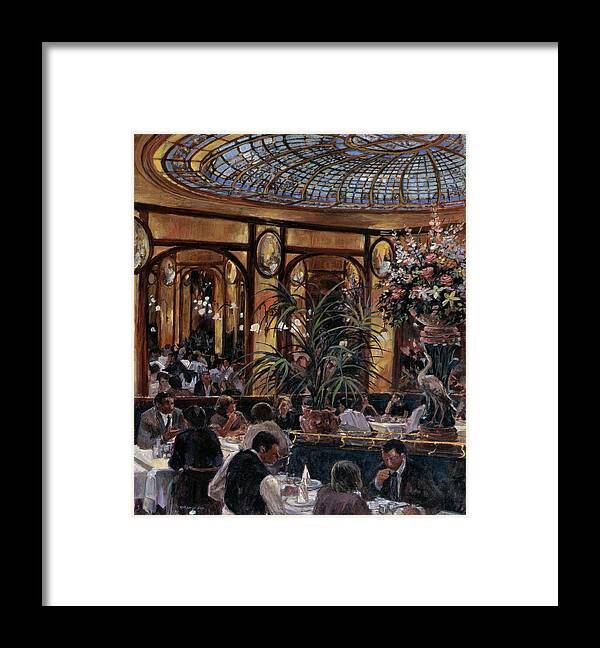 Brasserie Bofinger In The Rue De La Bastille, Paris, 1999 Oil On