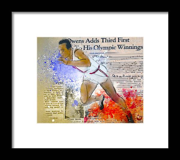 African American Framed Print featuring the digital art Breaking Barriers by Howard Barry