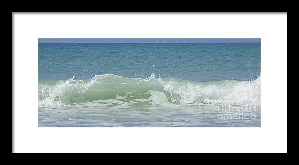 Ocean Framed Print featuring the photograph Breaking Waves by Jeanne Forsythe
