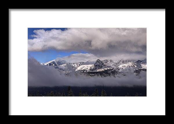 Colorado Framed Print featuring the photograph Breckenridge and Clouds by Paul Beckelheimer
