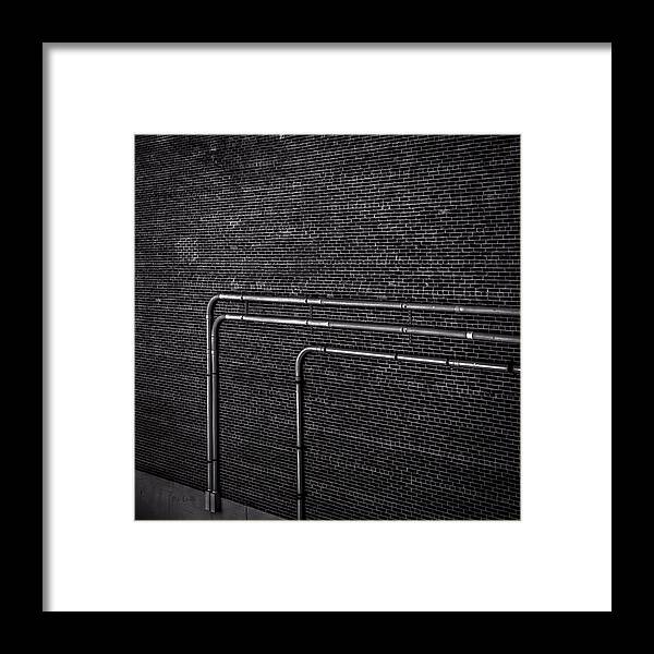 Wall Framed Print featuring the photograph Brick Wall by Bob Orsillo