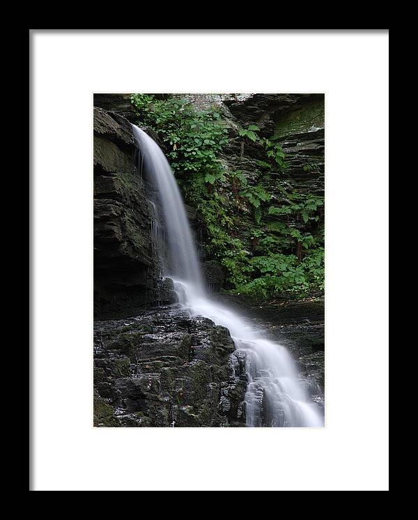 Waterfall Framed Print featuring the photograph Bridesmaid's Falls by Jennifer Ancker