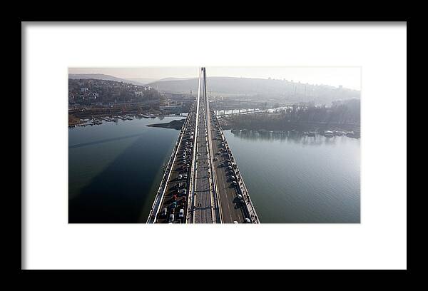 People Framed Print featuring the photograph Bridge by Gizmo