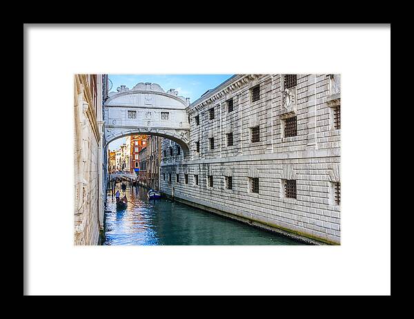 Architecture Framed Print featuring the photograph Bridge of Sighs by Sue Leonard