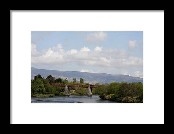 River Framed Print featuring the photograph Bridge Over A River by Christiane Schulze Art And Photography