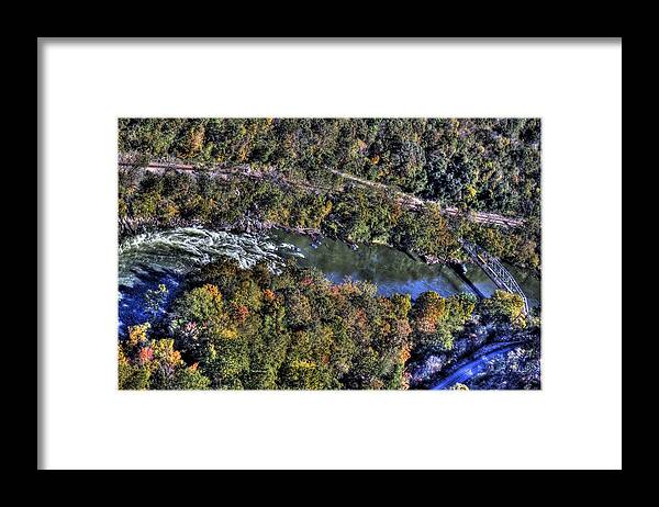 River Framed Print featuring the photograph Bridge over River by Jonny D