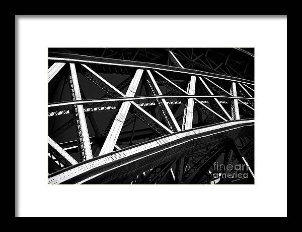 Bridge Slice Framed Print featuring the photograph Bridge Slice by John Rizzuto