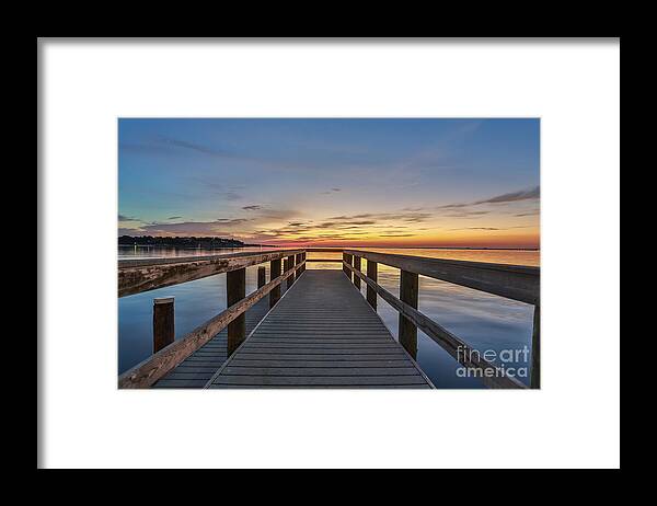 Landscape Framed Print featuring the photograph Bridge to Heaven by Mina Isaac