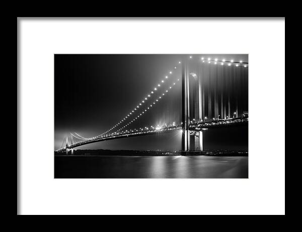 Brooklyn Framed Print featuring the photograph Bridging Verrazano Narrows by Mihai Andritoiu