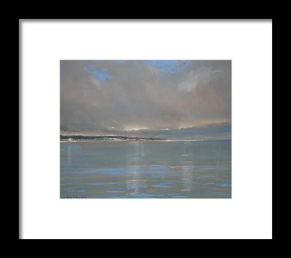 Landscape Framed Print featuring the painting Bridlington by Malcolm Ludvigsen