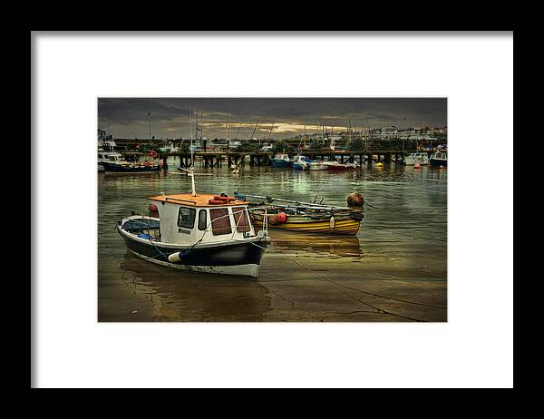 Harbour Framed Print featuring the photograph Bridlington Reflections by Brian Tarr