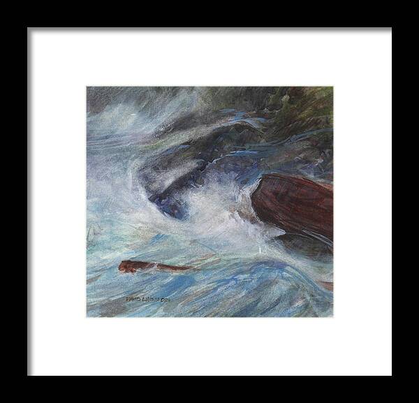 David Ladmore Framed Print featuring the painting Bright Storm 2 by David Ladmore