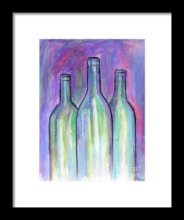 Bring The Wine Framed Print featuring the painting Bring The Wine by Classic Visions Gallery