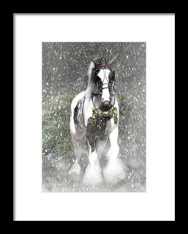 Christmas Framed Print featuring the photograph Bringing home the Christmas Tree by Fran J Scott