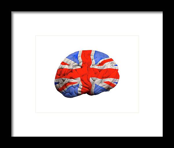 Artwork Framed Print featuring the photograph British Brain by Victor De Schwanberg/science Photo Library