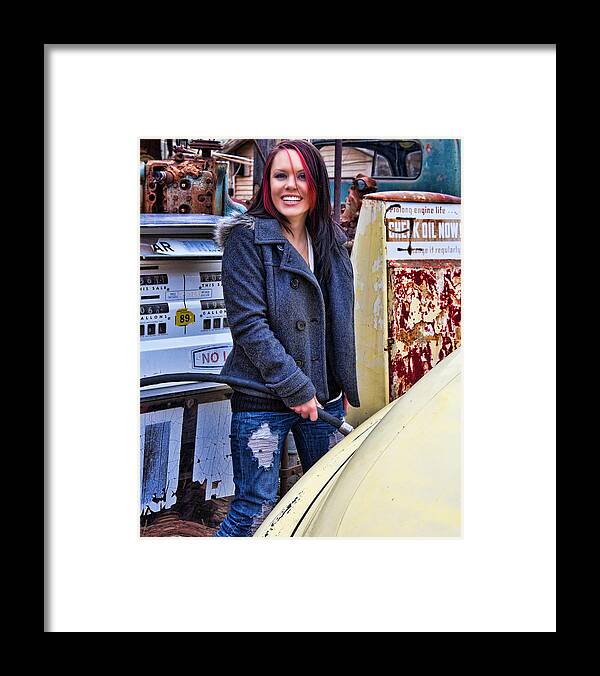 Model Framed Print featuring the photograph Brittani 2 by Joel Gilgoff