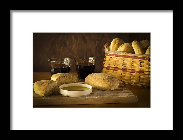 Bread Framed Print featuring the photograph Broken Bread by Wayne Meyer