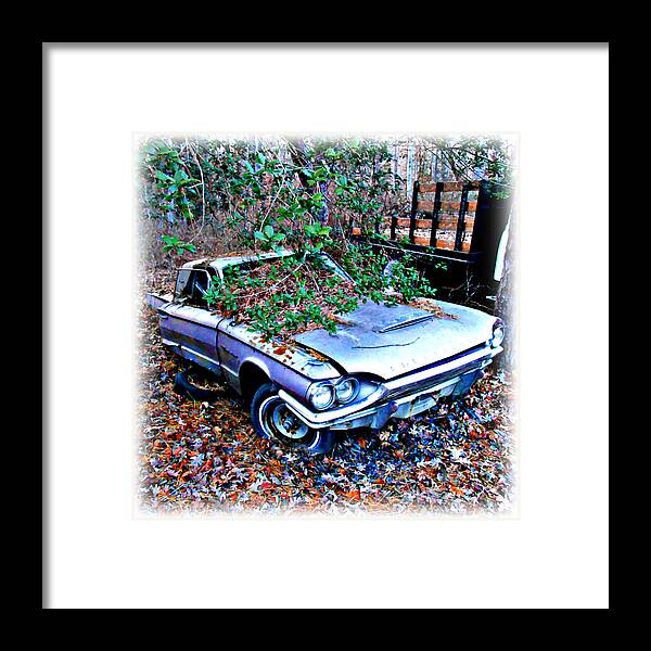 Ford Thunderbird Framed Print featuring the digital art Broken T-Bird by K Scott Teeters