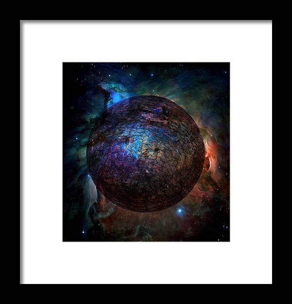Abstract Framed Print featuring the photograph Broken World by Deena Stoddard