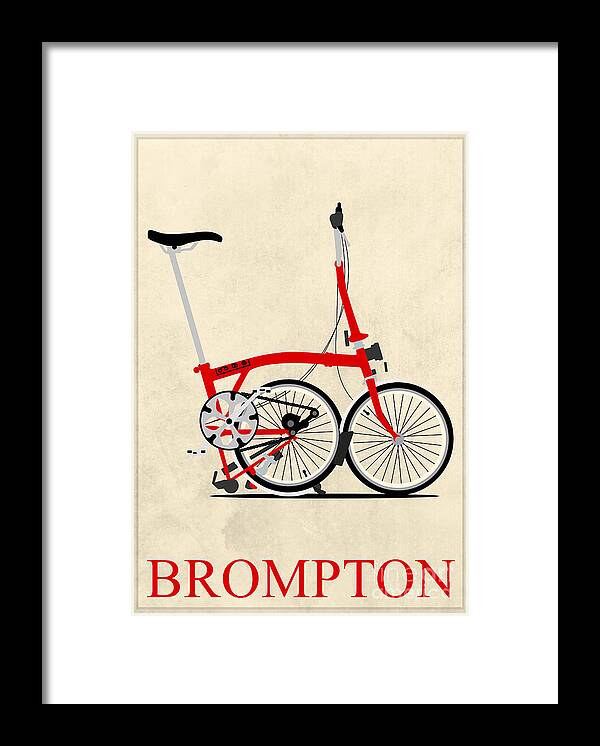 Bike Framed Print featuring the photograph Brompton Bike by Andy Scullion