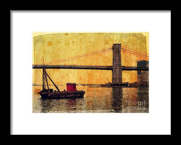 Brooklyn Bridge Framed Print featuring the photograph Brooklyn Bridge by Jeff Breiman