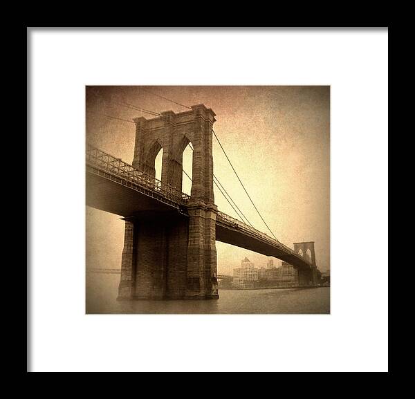 Bridge Framed Print featuring the photograph Brooklyn Nostalgia II by Jessica Jenney