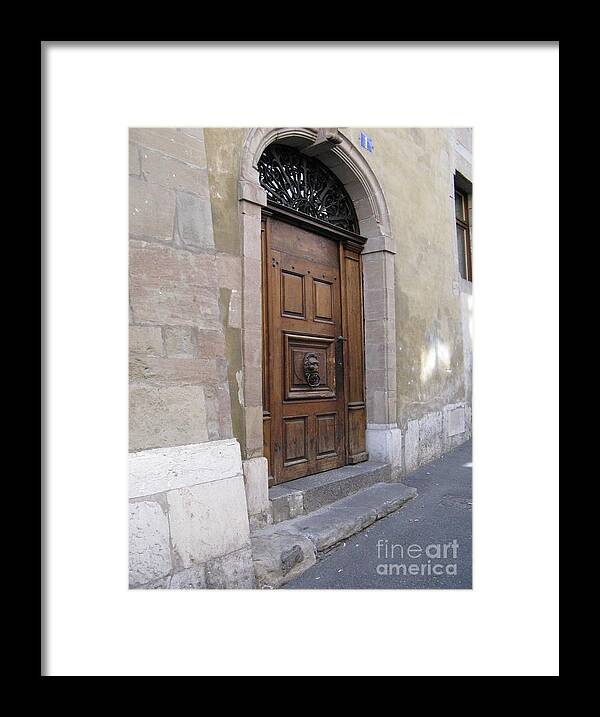 Brown Door Framed Print featuring the photograph Brown Door by Arlene Carmel