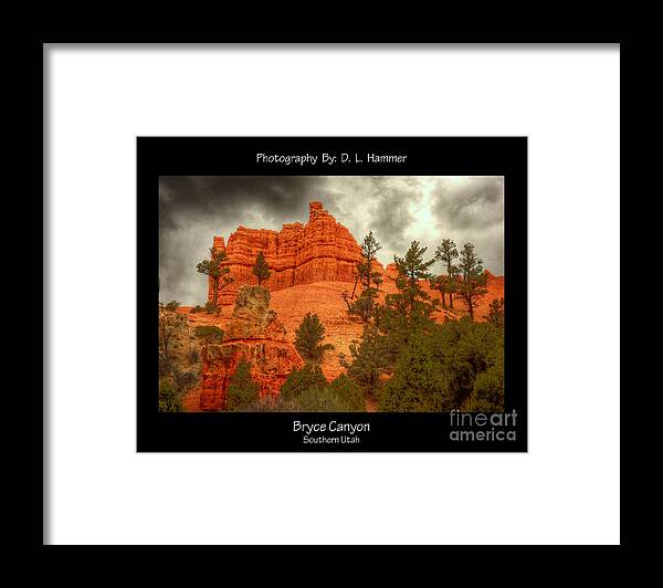 Places Framed Print featuring the photograph Bryce Canyon by Dennis Hammer