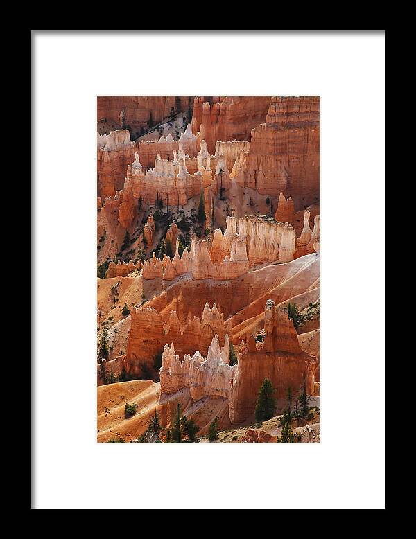 Photography Framed Print featuring the photograph Bryce Canyon Hoodoos by Lee Kirchhevel