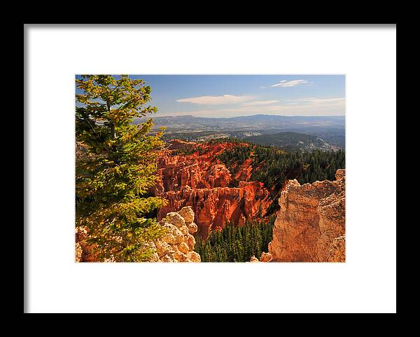 Bryce Canyon Framed Print featuring the photograph Bryce Canyon Landscape by Ginger Wakem