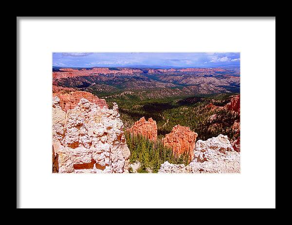 Bryce Framed Print featuring the photograph Bryce Canyon National Park					 by Ann Johndro-Collins