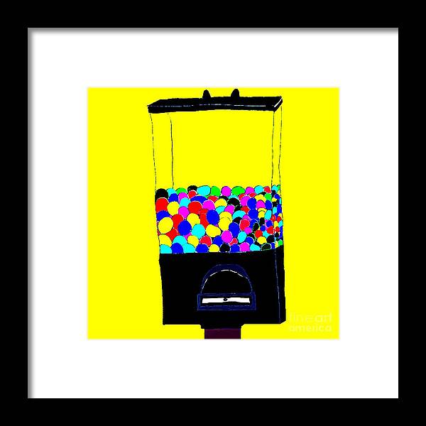 Bubble Gum Framed Print featuring the painting Bubble Gum by James and Donna Daugherty